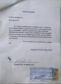 Documento com selo fraudado